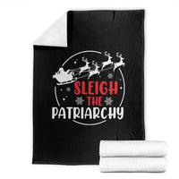 Sleigh The Patriarchy Throw Blanket Feminist Christmas Womens Rights - Wonder Print Shop
