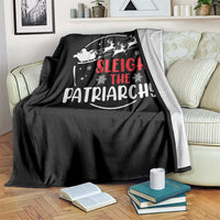 Sleigh The Patriarchy Throw Blanket Feminist Christmas Womens Rights - Wonder Print Shop