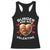 Funny Burger Is My Valentine Valentines Day Heart Racerback Tank Top