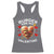 Funny Burger Is My Valentine Valentines Day Heart Racerback Tank Top