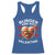 Funny Burger Is My Valentine Valentines Day Heart Racerback Tank Top