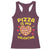 Pizza Is My Valentine Valentines Day Heart Pepperoni Lover Racerback Tank Top