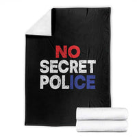Subtle Abolish Ice Throw Blanket No Secret Police