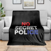 Subtle Abolish Ice Throw Blanket No Secret Police