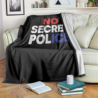 Subtle Abolish Ice Throw Blanket No Secret Police