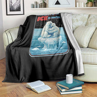 Fck Ice Throw Blanket The Wrong Ice Is Melting Polar Bear Social Justice