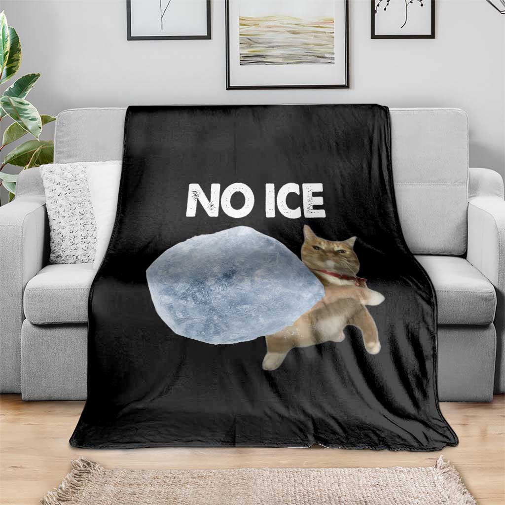 No Ice Throw Blanket Funny Cat Meme Subtle FDT Political Satire