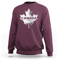 Canada Flag Sweatshirt Canadian Maple Leaf Vintage Retro Sport - Wonder Print Shop