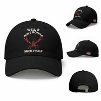 Funny Cajun Crawfish Baseball Cap It Aint Gonna Suck Itself Lobster Crawfish Boil