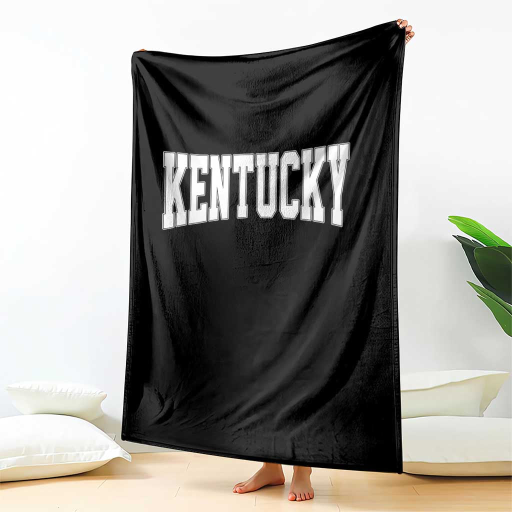 Kentucky Throw Blanket Retro Varsity Kentucky Lover KY State