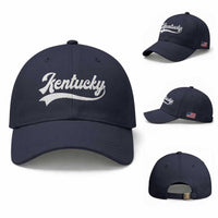 Vintage Kentucky Baseball Cap Varsity Script Retro Sports Jersey Style