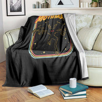 Retro Mothman Throw Blanket Vintage Comicbook Style Cryptid Lore Cryptozoology - Wonder Print Shop