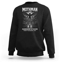 Mothman Sweatshirt Horror Poster Halloween Harbinger of Doom Cryptid Creature - Wonder Print Shop