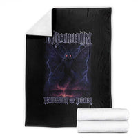 Mothman Throw Blanket Black Bridge Folk Horror Cryptid Fan