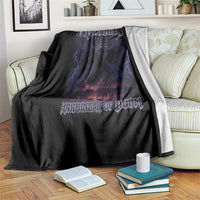 Mothman Throw Blanket Black Bridge Folk Horror Cryptid Fan