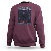 Mothman Sweatshirt Black Bridge Folk Horror Cryptid Fan