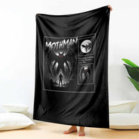 Mothman Throw Blanket Retro Horror Manga Urban Myth Cryptid Creature - Wonder Print Shop