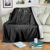 Mothman Throw Blanket Cryptid Paranormal Occult Horror Gothic Monster - Wonder Print Shop