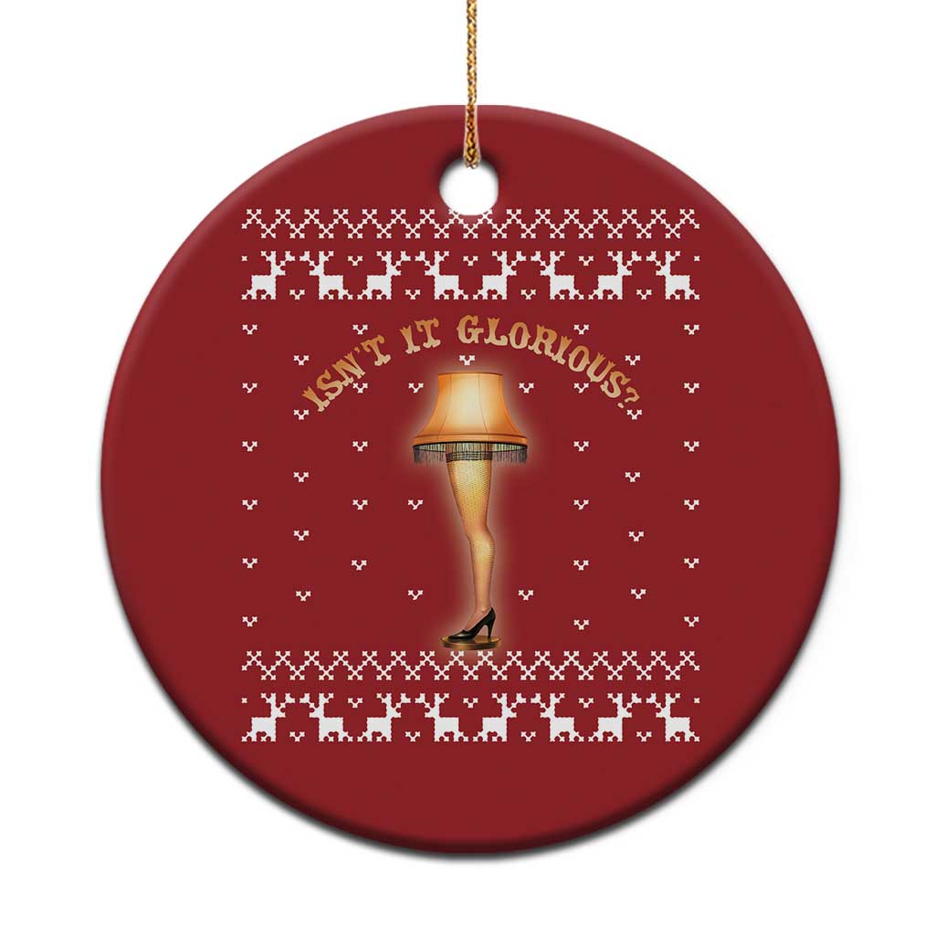 Funny Movie Christmas Ornament Glorious Leg Lamp Ugly Gift - Wonder Print Shop