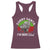 Raccoon Christmas Racerback Tank Top Sorry Santa I've Been Feral Retro Xmas Tree