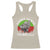 Raccoon Christmas Racerback Tank Top Sorry Santa I've Been Feral Retro Xmas Tree