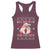 Funny Christmas Santa Racerback Tank Top Vintage Santa I Do It For The Ho's Ugly Christmas