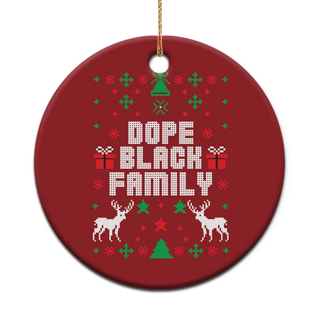 African American Family Christmas Ornament Dope Black Family Matching Ugly Christmas - Wonder Print Shop