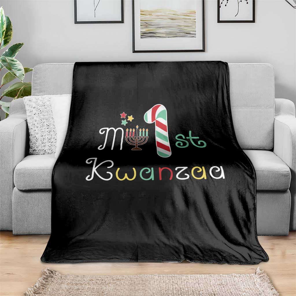 My 1st Kwanzaa Throw Blanket Babys First Kwanzaa Kinara Gift