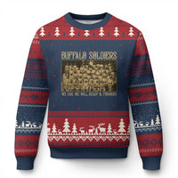 Buffalo Soldiers Ugly Christmas Sweater 9th and 10th Cavalry African American Heros Black Soldiers - Wonder Print Shop