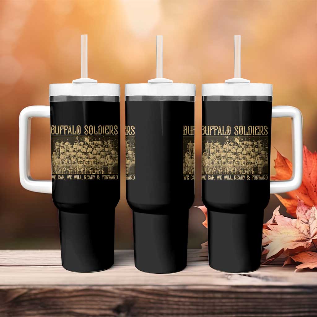 Buffalo Soldiers Tumbler With Handle 9th and 10th Cavalry African American Heros Black Soldiers - Wonder Print Shop