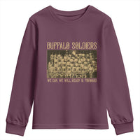 Buffalo Soldiers Youth Sweatshirt 9th and 10th Cavalry African American Heros Black Soldiers - Wonder Print Shop