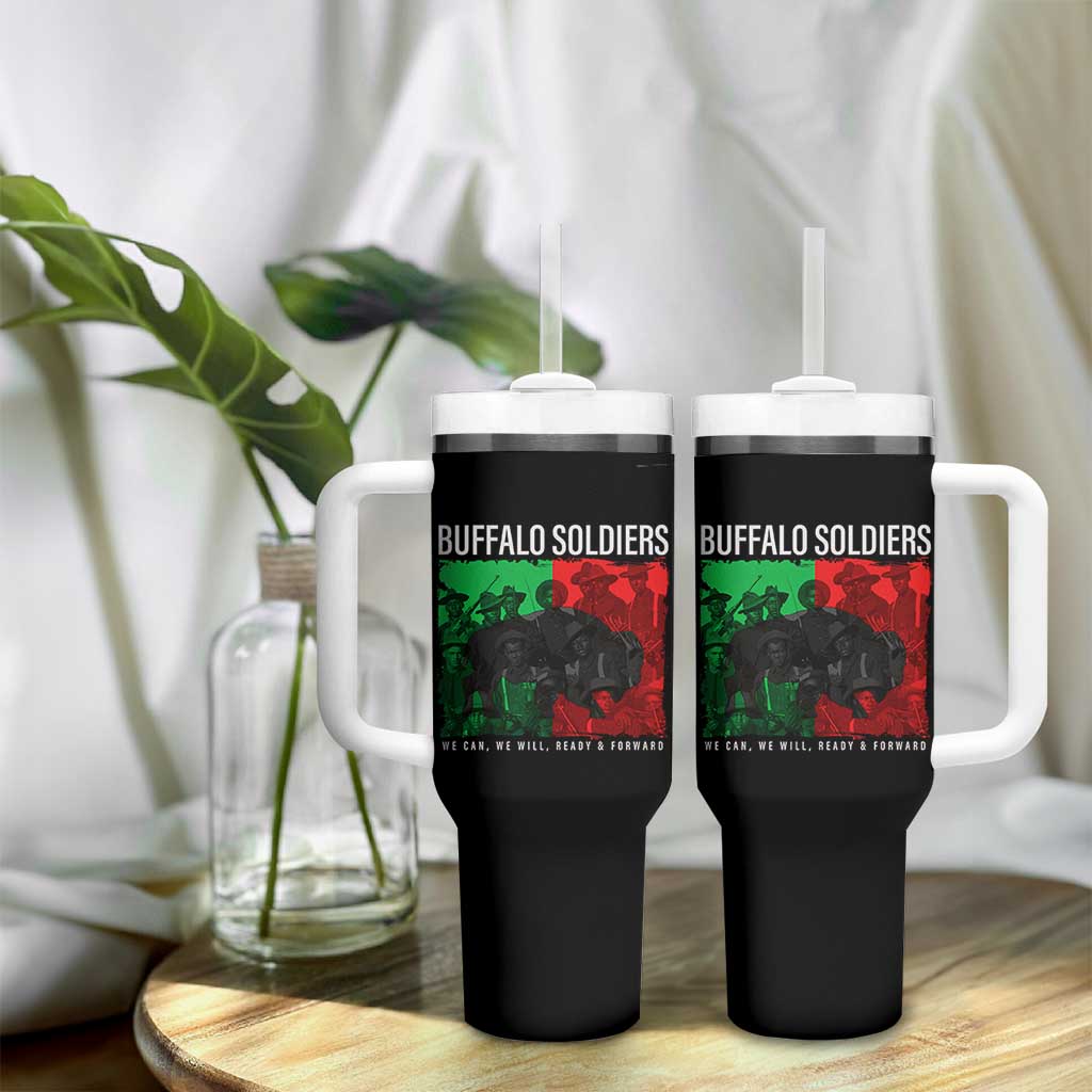 Buffalo Soldiers Tumbler With Handle 9th and 10th Cavalry Afro African American Heros - Wonder Print Shop