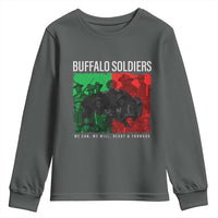 Buffalo Soldiers Youth Sweatshirt 9th and 10th Cavalry Afro African American Heros - Wonder Print Shop
