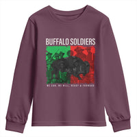 Buffalo Soldiers Youth Sweatshirt 9th and 10th Cavalry Afro African American Heros - Wonder Print Shop
