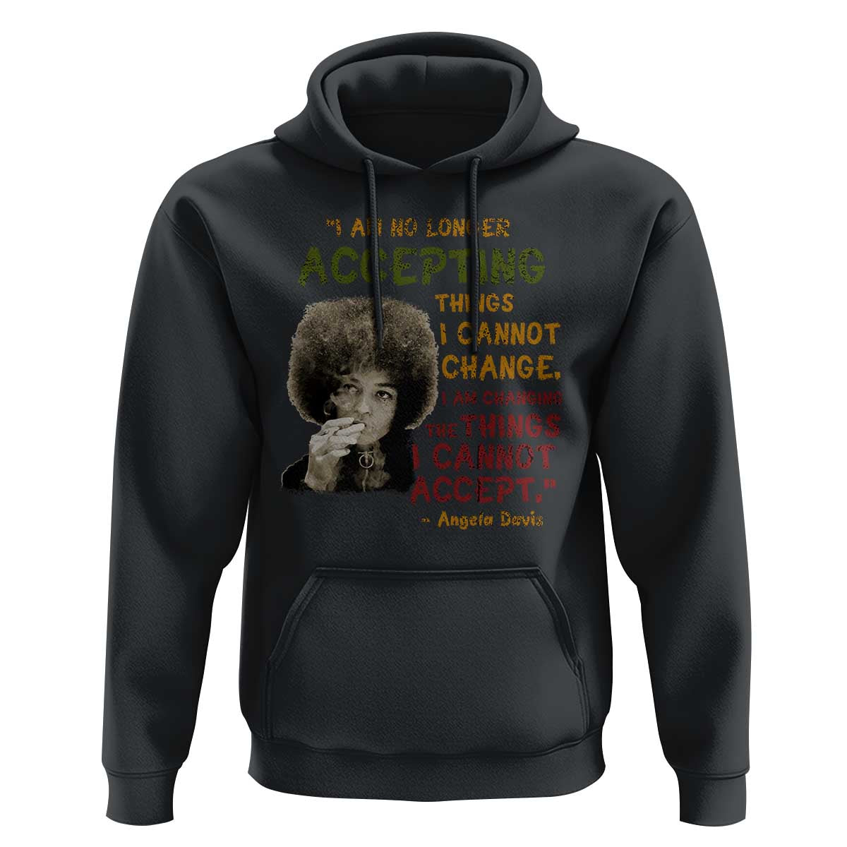 Black History Month Angela Davis Hoodie Black Panther Party Feminist Human Rights Inspirational Quote