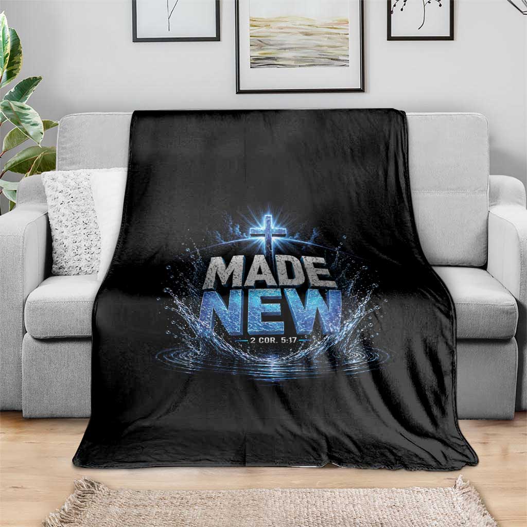 Christian Baptism Throw Blanket Made Water Bible Verse Baptized