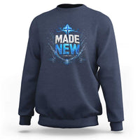 Christian Baptism Sweatshirt Made Water Bible Verse Baptized