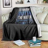 Baptism Throw Blanket Straight Outta Water Christian Baptized