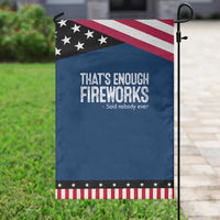 Funny Fireworks Garden Flag 4th Of July