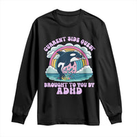Side Quest ADHD Long Sleeve Shirt Funny Neurodivergent Meme - Wonder Print Shop