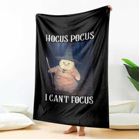 ADHD Cat Meme Throw Blanket Neurodivergent Wizard Cat I Cant Focus - Wonder Print Shop