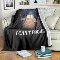 ADHD Cat Meme Throw Blanket Neurodivergent Wizard Cat I Cant Focus - Wonder Print Shop