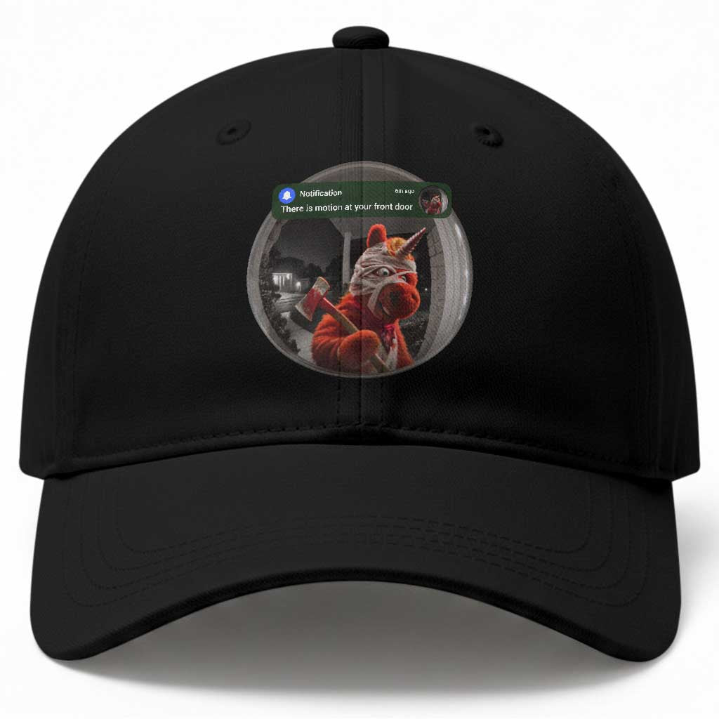 There is Motion At Your Front Door Scary Unicorn With Axe Buddy Baseball Cap