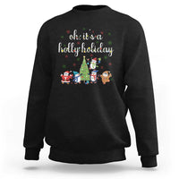 Penguins Christmas Sweatshirt Oh Its A Jolly Holiday Xmas Light - Wonder Print Shop