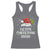 Merry Christmas Bruh Racerback Tank Top Funny Saying Santa Claus Christmas Lights Pajama