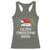 Merry Christmas Bruh Racerback Tank Top Funny Saying Santa Claus Christmas Lights Pajama