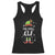 Funny Christmas Chill Guy Racerback Tank Top The Chill Elf Meme Xmas Family Match