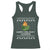 Funny Christmas Racerback Tank Top Warm Holiday Wishes Dumpster Fire Ugly Christmas