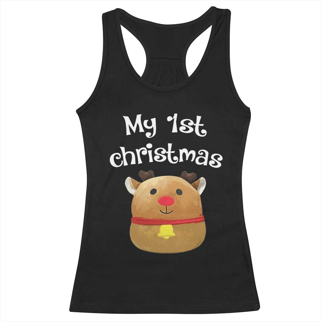 Baby First Christmas Outfit Racerback Tank Top Cute Reindeer Santa Boys Girls