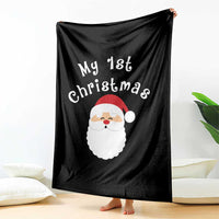 My First Christmas Throw Blanket Baby's First Holiday Xmas Santa - Wonder Print Shop